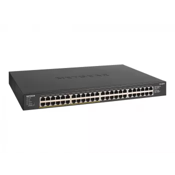 NETGEAR GS348PP Gigabit Ethernet não gerido (10/100/1000) Power over Ethernet (PoE) preto