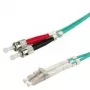 Cabo de fibra ótica VALUE 50/125µm OM3, LC/ST, turquesa 0,5m (21.99.8720)