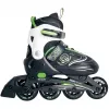 Patins em linha ajustáveis para criança tam. 29-32, patins em linha verde/preto