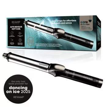 Ferro de caracóis Revamp CL-3000-EU com barril auto-revolve de 25 mm