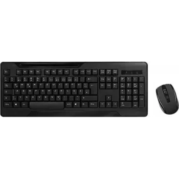 Conjunto teclado e rato Logilink 2,4 GHz, rato 1000 DPI preto (ID0194)