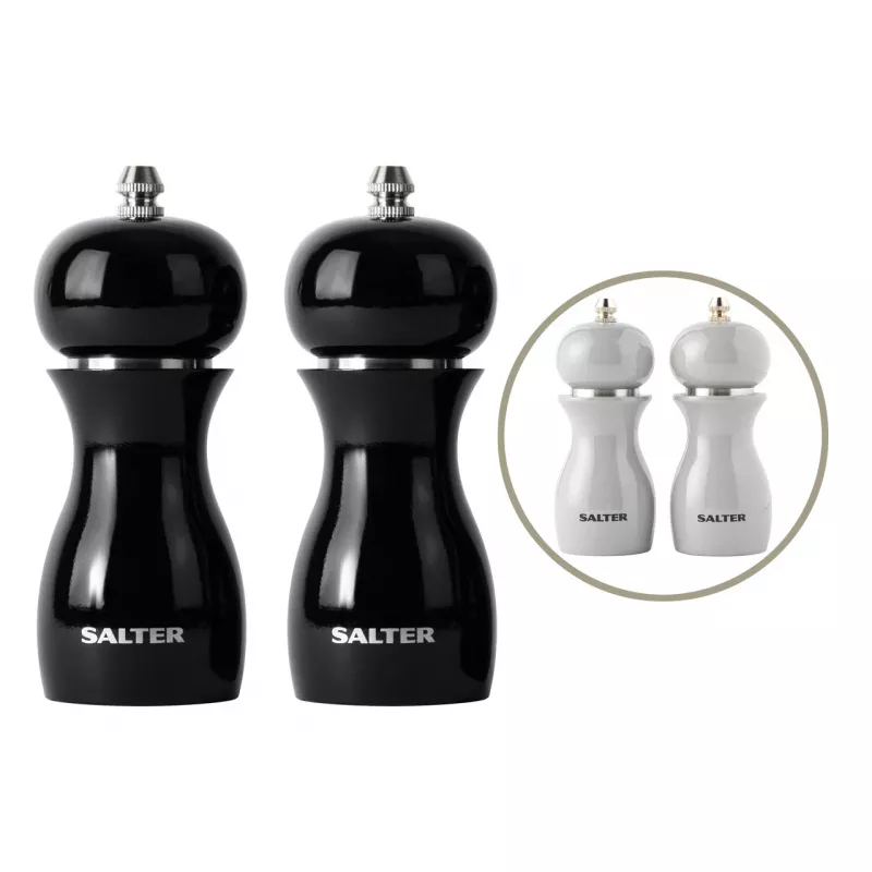 Moinhos de sal e pimenta Salter 7613 GYXR, cinzento brilhante