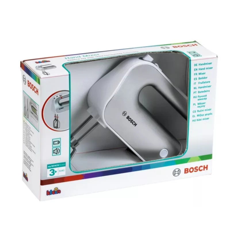 Batedeira de brincar KLEIN Mixer Bosch 9240 prateada – brinquedo, tamanho prático para crianças