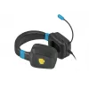Headset gaming com fios Fury NFU-1584 com microfone de arco, circumaural, 98 dB, 15–25000 Hz, cabo de 2 m, USB e 3,5 mm, azul