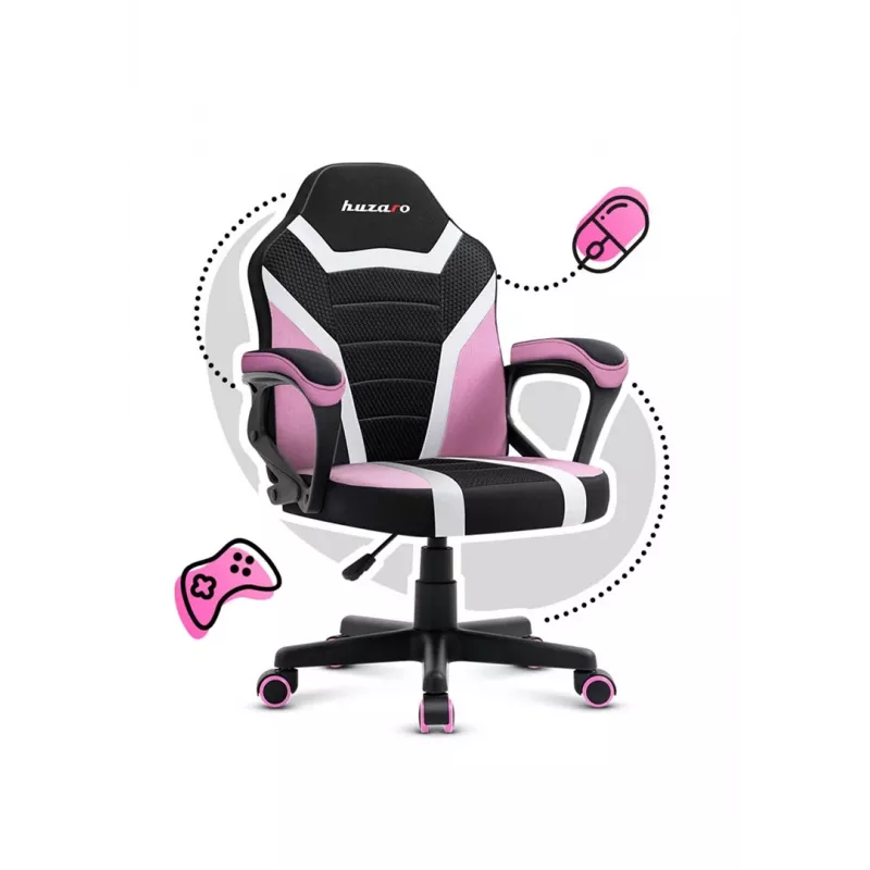 Cadeira gaming para crianças Huzaro Ranger 1.0 rosa Mesh