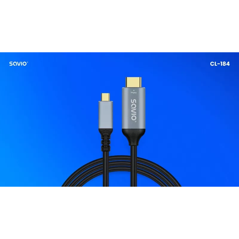 Cabo USB-C para HDMI v2.0b, 3m, cobre CL-184