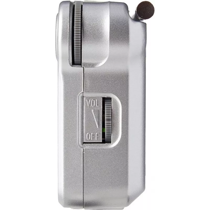 Rádio analógico portátil Panasonic RF-P150DEG prateado