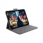 Teclado Logitech Folio fino cinzento Bluetooth QWERTZ suíço para iPad
