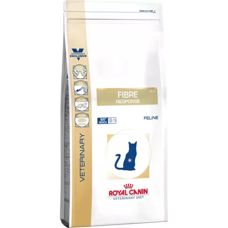 Comida seca para gatos Royal Canin Fibre Response Adult 2 kg — frango, apoio à digestão, antioxidantes