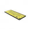 Teclado Logickeyboard LKB-LPBY-BTON-DE Bluetooth QWERTZ Alemão Preto - Amarelo (LKB-LPBY-BTON-DE)