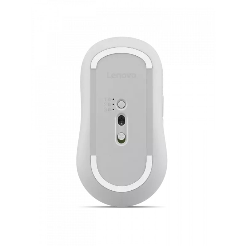 Rato Lenovo Yoga ambidestro Bluetooth ótico 4000 DPI branco, 8 botões, roda
