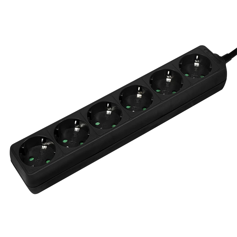 Régua de tomadas LogiLink LPS238B 1,5 m 6 tomadas AC interior preto