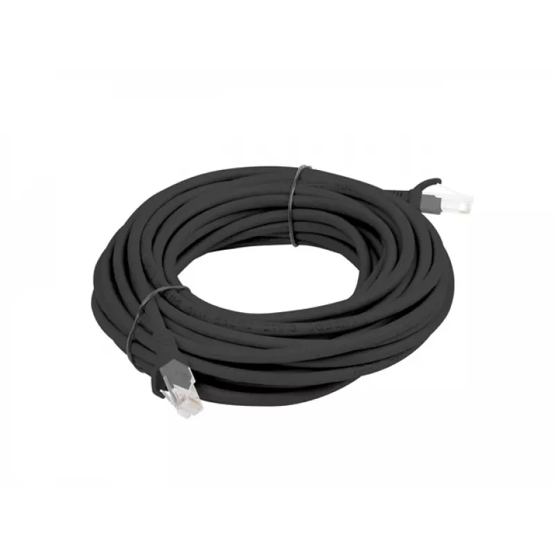 Cabo de rede LANBERG PCU5-10CC-0500-BK Cat5e U/UTP RJ-45 — 5 m, preto, condutor CCA