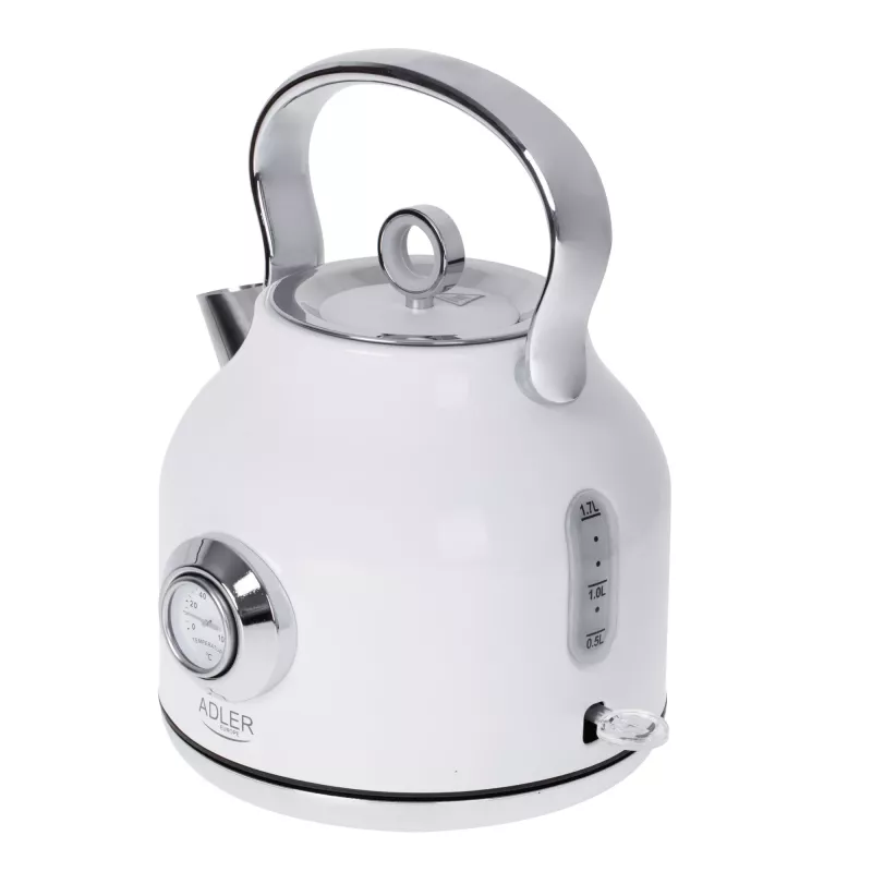 Chaleira elétrica Adler 1,7 l 2200 W metallic white
