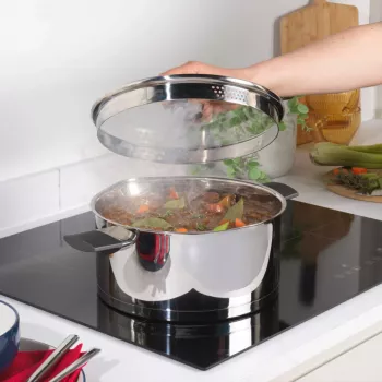 Panela Russell Hobbs RH01168EU7 24 cm aço inoxidável, apta para indução, utensílio de cozinha