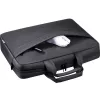 Mala para portátil DEFENDER FIRM 26123 para portáteis de 15,6 polegadas, poliuretano, preto, toploader, alça removível
