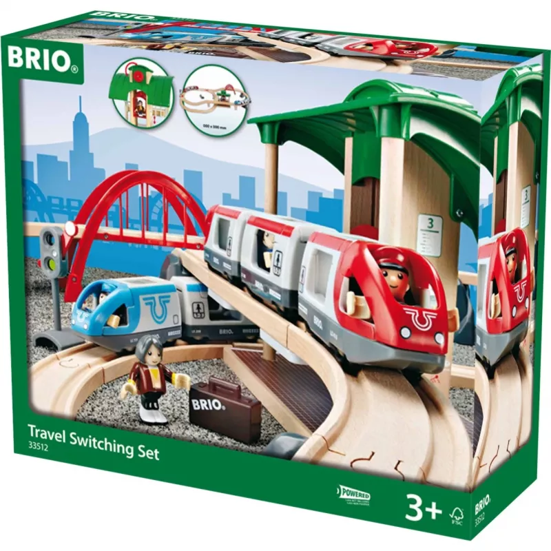 BRIO Ferroviário 33512 Conjunto de via de mudança de comboio