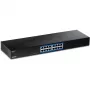 TRENDnet TEG S17 - switch - 16 x 10/100/1000 - montagem em rack