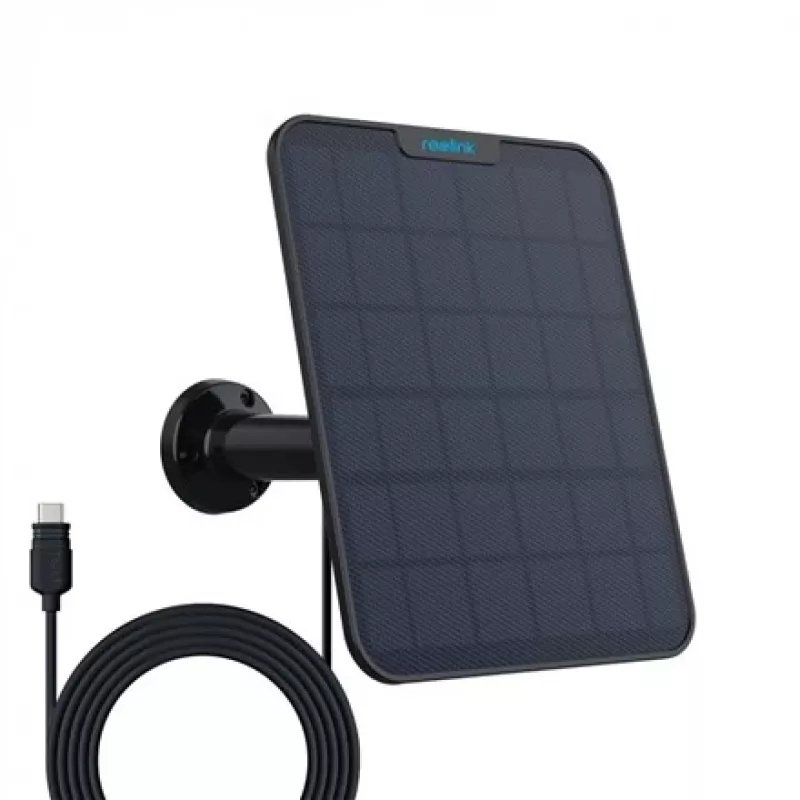 Painel solar Reolink preto 2 TYPE-C