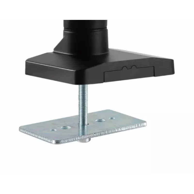 Suporte de monitor de secretária GEMBIRD MA-DA3-03, 3 braços, mola a gás, VESA 75–100x100, suporta 3 ecrãs até 27 polegadas, máx. 18 kg, preto
