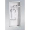 Cama Meble SAMBA 1 BI/BI roupeiro, branco / branco brilhante