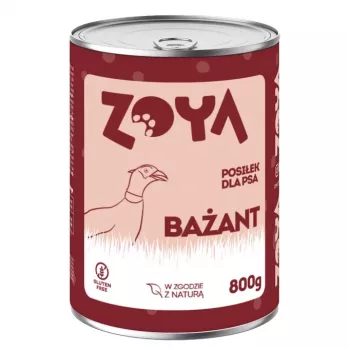 Comida húmida ZOYA Faisão 800 g — alimento completo para cães adultos em lata, 76 % de humidade, 9,5 % de proteína