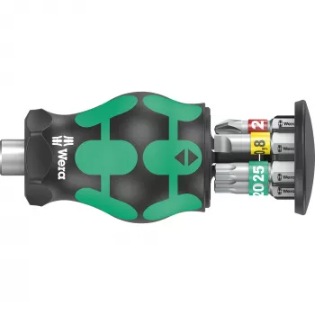 Kraftform compact Stubby Magazin 1 conjunto de bits (preto/verde, 7 peças)