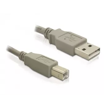 Cabo USB DeLOCK 82216 USB 2.0 3 m USB A USB B cinzento