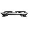 Camry CR 6511 fogão independente preto, aço inoxidável elétrico