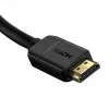 Cabo Baseus 2x HDMI 2.0 4K 60Hz, 3D, HDR, 18 Gbit/s, 5 m (preto)