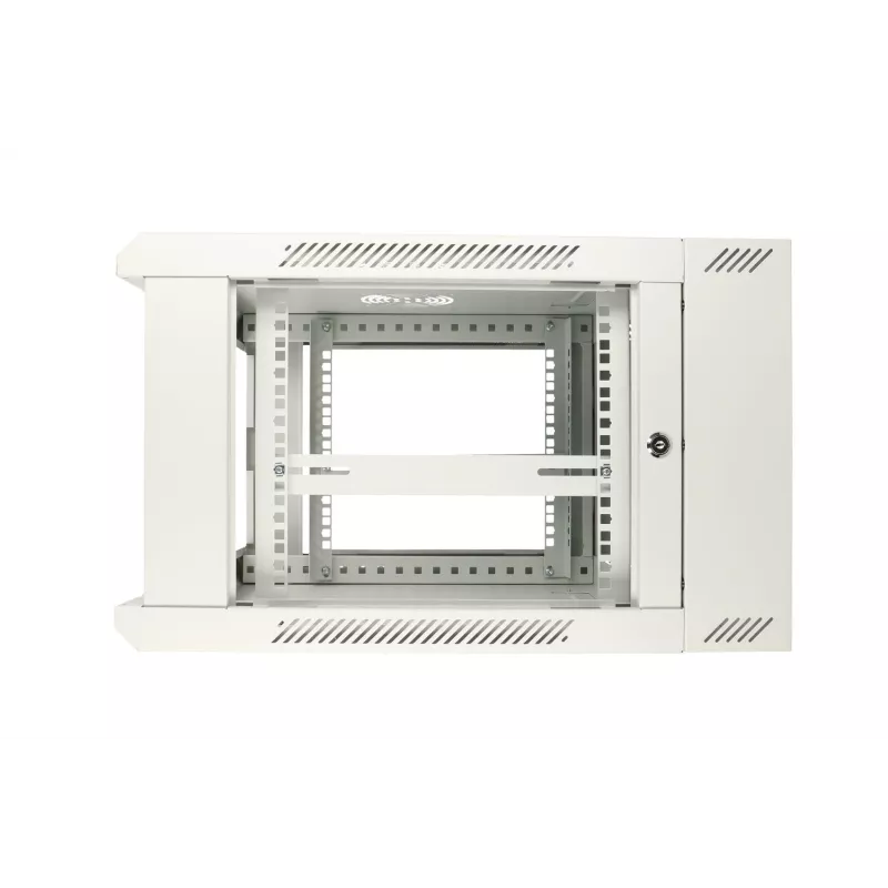 Armário rack de parede Extralink 6U 600x600 AZH cinzento montagem na parede, tipo basculante