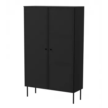 Armário de arrumação Cama Meble PALAZZO BIS 100x39x166 preto mate, de chão encostado à parede
