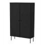 Armário de arrumação Cama Meble PALAZZO BIS 100x39x166 preto mate, de chão encostado à parede