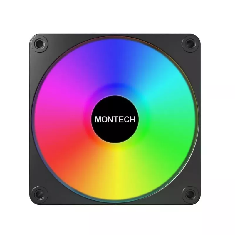 Módulo de ventoinha para caixa de computador Montech GF120 V2 ARGB 12 cm preto 1 unid.