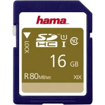 Hama 00124134 cartão de memória 16 GB SDHC UHS-I Class 10