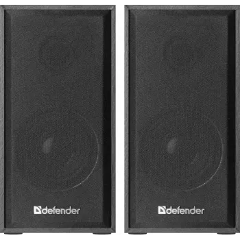 Altifalantes de secretária DEFENDER SPK-240 com fios, 2.0, 6 W RMS, alimentação USB, 3,5 mm, preto