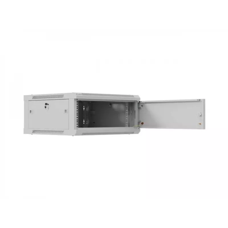 Armário de instalação 19 polegadas para montagem na parede LANBERG 4U 600x600 mm, cinzento