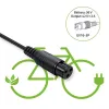 Carregador de bateria QOLTEC para bicicleta elétrica 36V 42V 2A 3P GX16