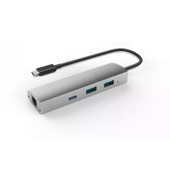 Adaptador USB 3.1 para 2 portas USB 3.0 + 1 porta USB 3.1 com Gigabit Ethernet