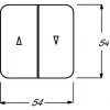 Acessório para interruptor elétrico Busch-Jaeger 2504-214, branco