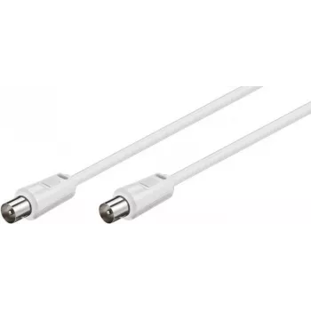 Wentronic Goobay Cabo de ligação de antena, branco, 1,5 m - ficha IEC/coaxial ficha IEC/coaxial (68145)