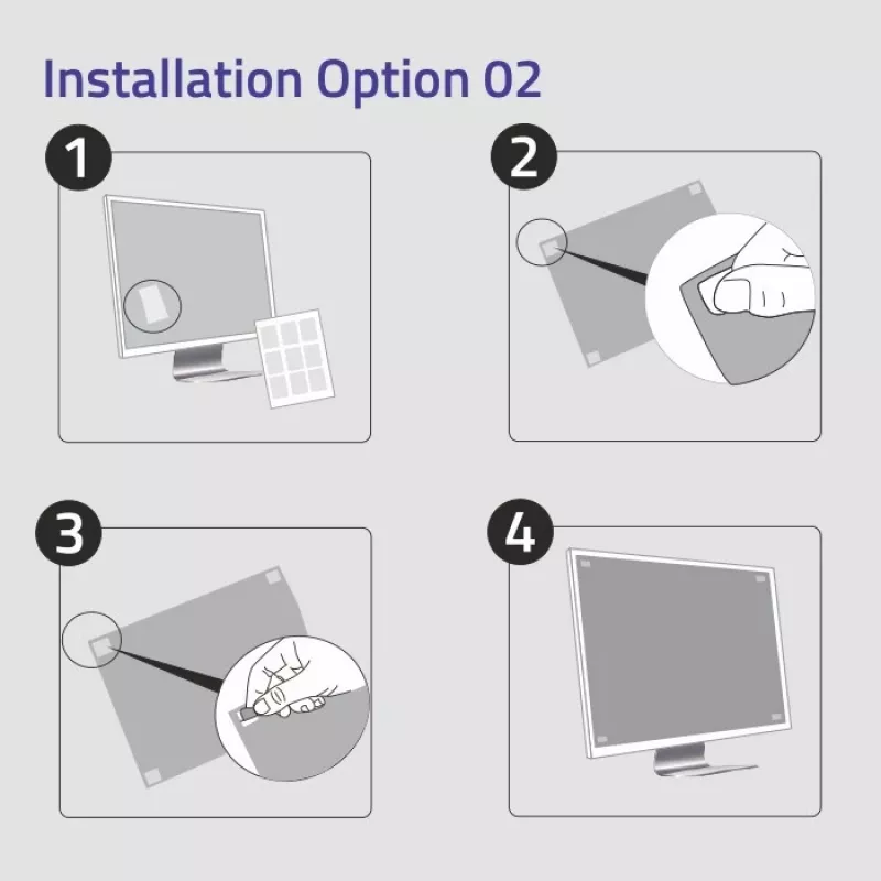 Filtro de privacidade Qoltec 51060 para monitor de 61 cm (24 polegadas)