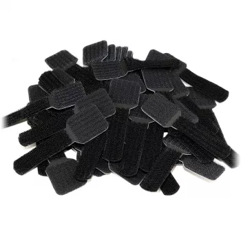 Suporte de parede para cabos em velcro LABEL THE CABLE PRO, conjunto de 50 unid. - preto
