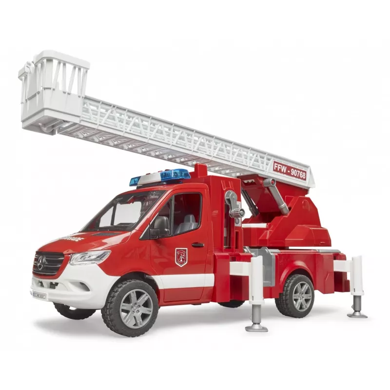 Carro de bombeiros BRUDER 02673 vermelho branco plástico ABS 4 anos