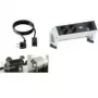 Extensão de energia Bachmann 2x Schuko 1x módulo personalizado RAL9010