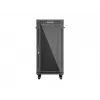 Armário rack autónomo LANBERG FF01-6624-12BL 24U 19 polegadas 600×600 mm, IP20, 1200 kg, preto