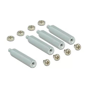 Acessório para placa de desenvolvimento DELOCK 18215 — aço inoxidável, prateado, profundidade 30 mm