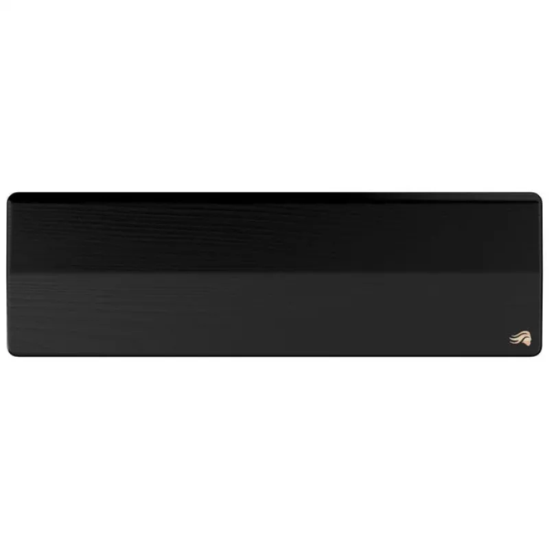 Repousa-pulsos GLORIOUS Compact Wood Preto para teclados 65–75 %