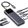 Ugreen Uno - hub - 6-em-1 USB-C – 1 x HDMI + 2 x USB-C 3.2 Gen 2 + 2 x USB-A 3.2 Gen 2 + 1 x USB-C (alimentação) (35998)
