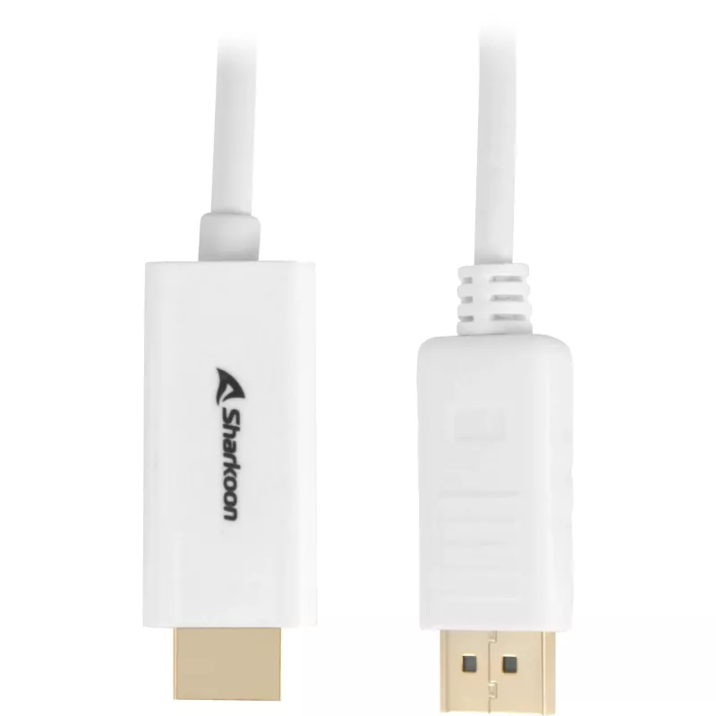 Adaptador de cabo DisplayPort para HDMI Sharkoon DisplayPort 1.2 → HDMI 4K ativo 2 m 60 Hz